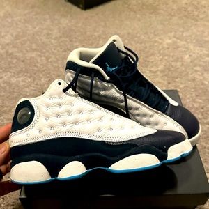 Nike 13s Air Jordan size 4 kids Navy/white